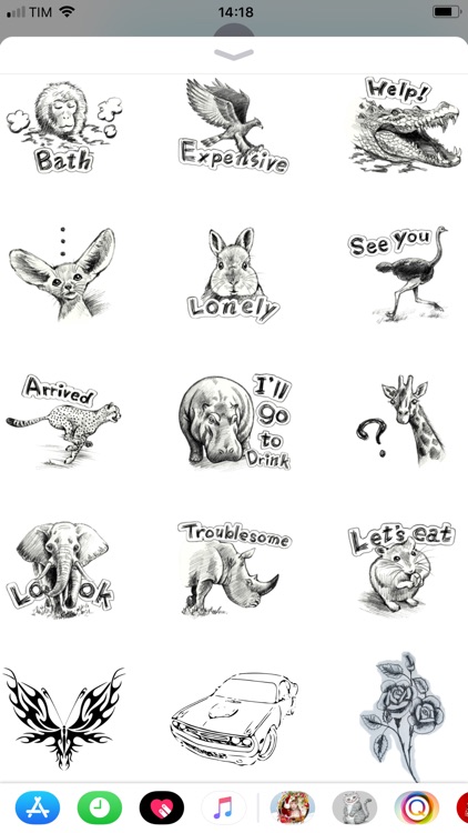 Sketch Color Pencil Stickers