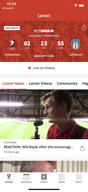 Cheltenham Town Official App(圖1)-速報App