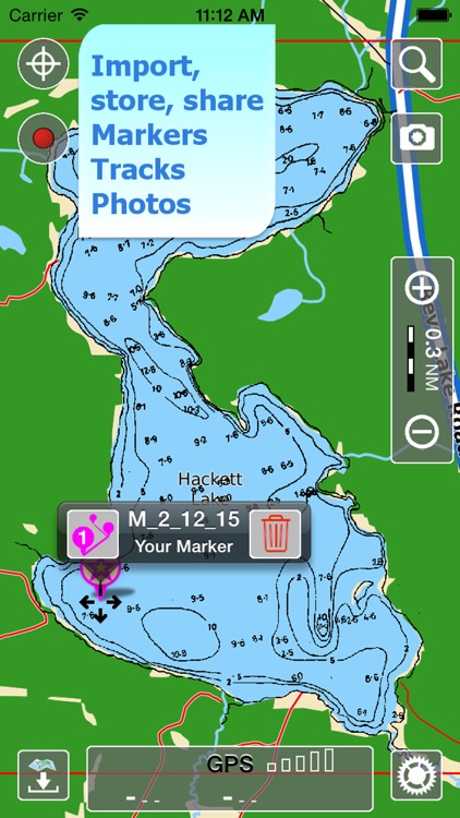 Aqua Map Saskatchewan Lakes HD screenshot-4