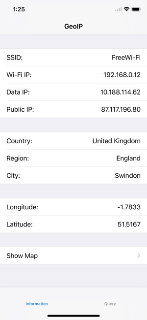 GeoIP - Show your IP