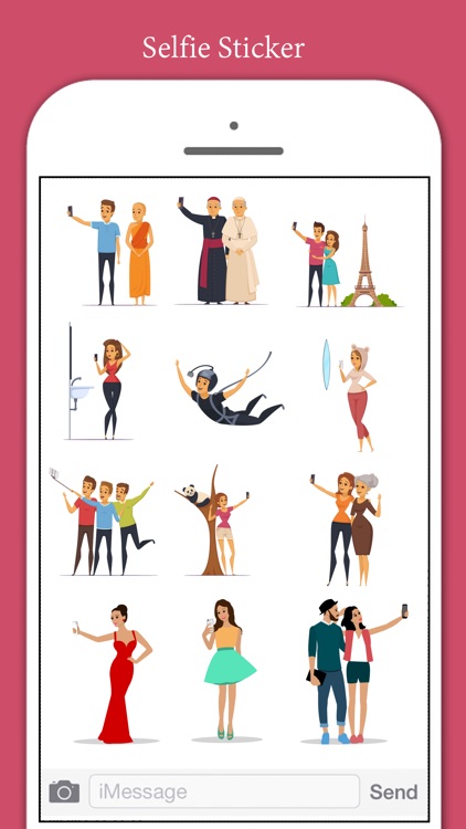 Selfie Lifestyle Stickers