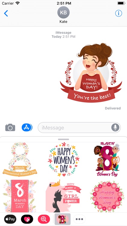 Woman's Day Modern Stickers