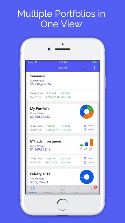 Active Portfolio with Alerts