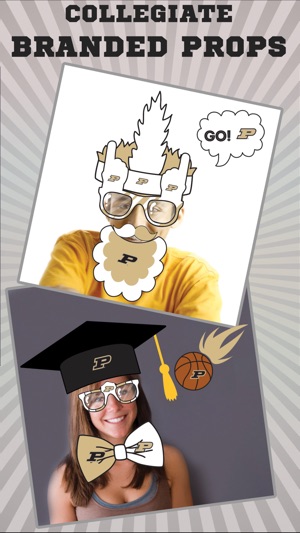 Purdue Boilermakers PLUS Selfie Stickers(圖2)-速報App