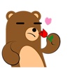 Cute Brown Bear Sticker