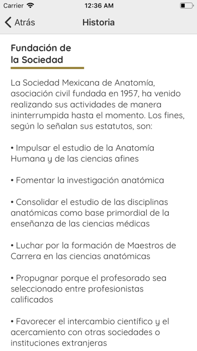 Sociedad Mexicana de Anatomía screenshot 4