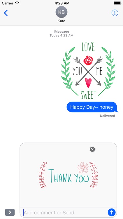 Hand Drawn Love Message Set screenshot-4