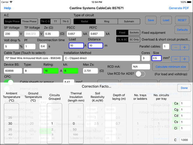 CableCalc BS7671(圖3)-速報App