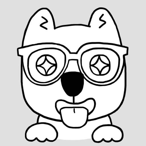 Nerdy Puppy: Cute Dog Stickers