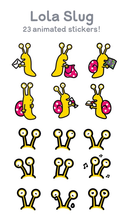 Lola Slug Animated Stickers