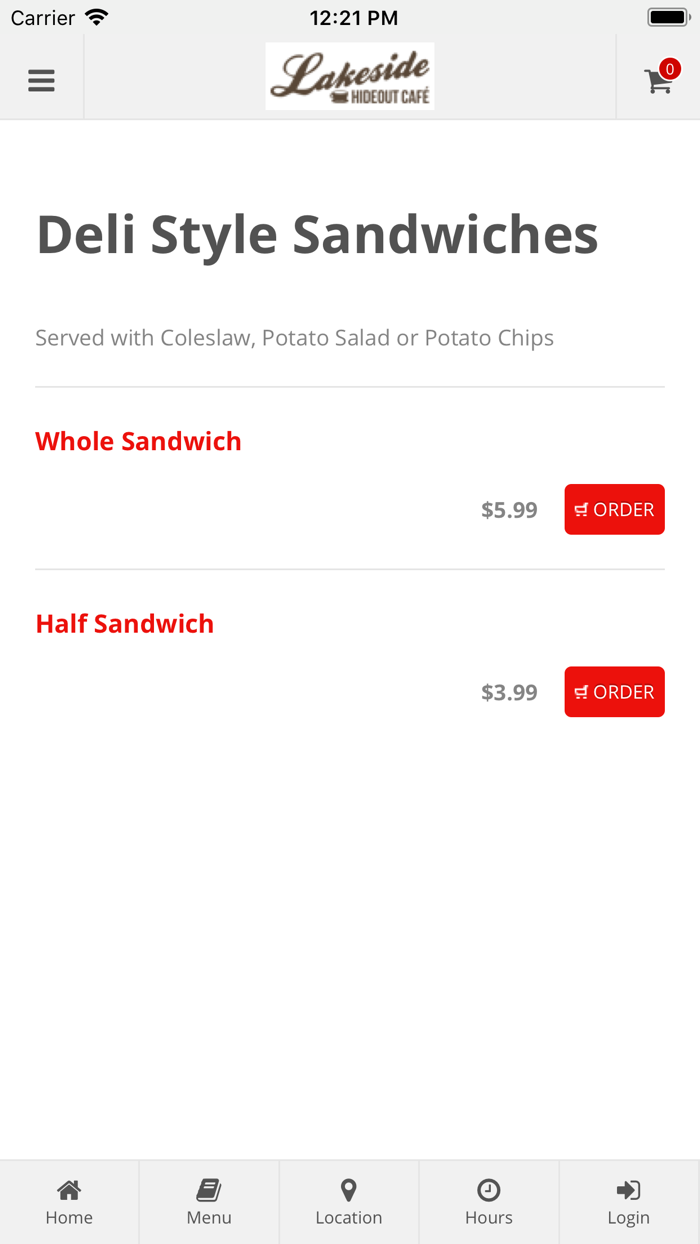 Lakeside Hideout Cafe