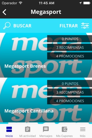 Megasport screenshot 2