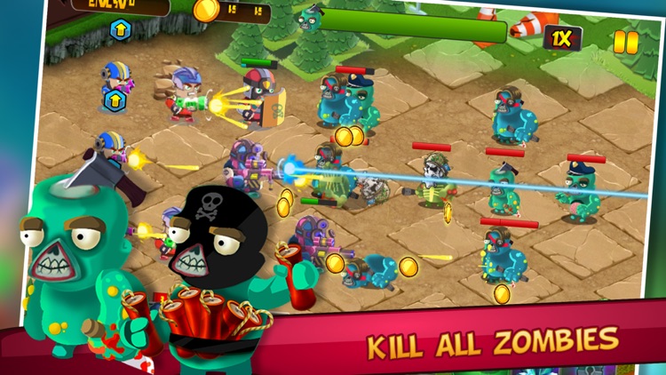 Angry Zombie Tower Defense screenshot-3