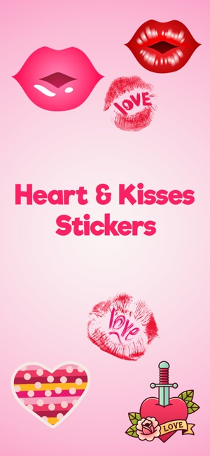 Heart and Kiss Stickers