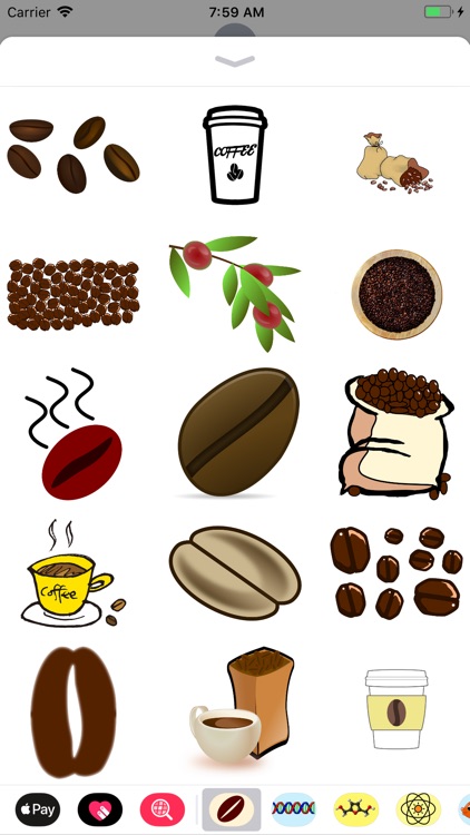 Coffee Bean Stickers