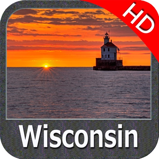 Wisconsin Lakes HD GPS Charts icon