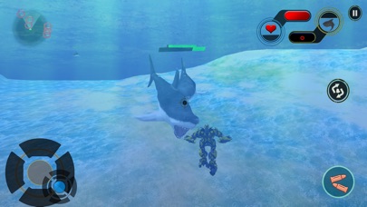 Real Robot Car Shark Hunting3D screenshot 4