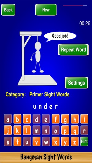 Hangman Sight Words