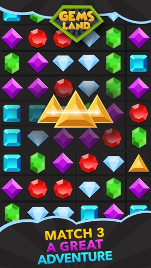 Gems Land: jewels and a color puzzle gam