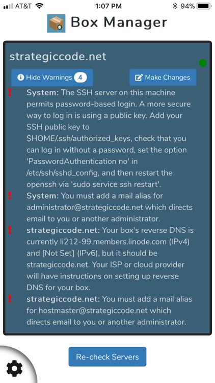 Linux Box Manager