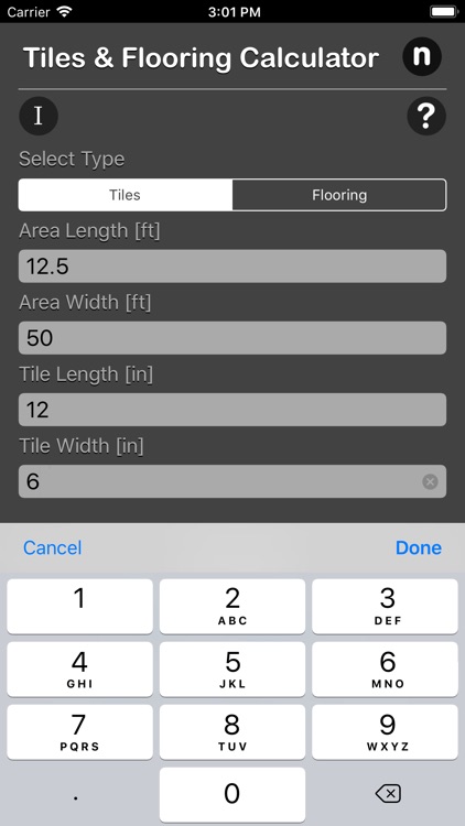Tiles and Flooring Calculator screenshot-3