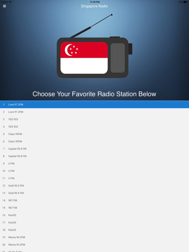 Singapore Radio Station Sg Fm On The App Store