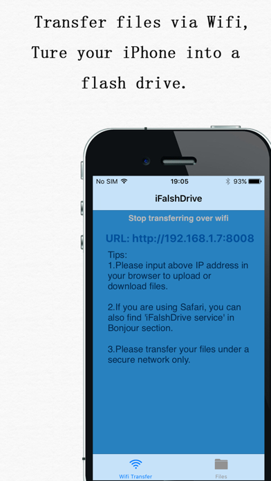 iFlashDrive - "Flash Drive App for iPhone" Screenshot 1