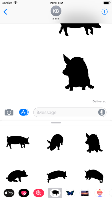 Silhouette Animal Stickers screenshot 4