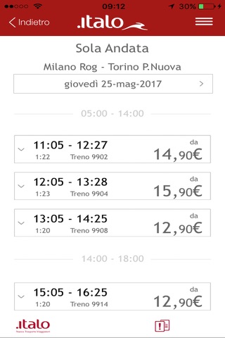 Italo Treno: treni e biglietti screenshot 3