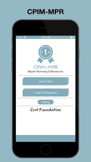 CPIM-MPR Test Prep