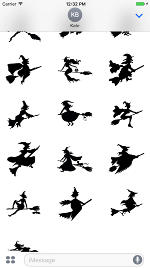 Witch on a broomstick sticker pack(圖2)-速報App