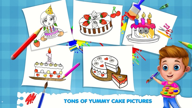 Cake Coloring Page Game