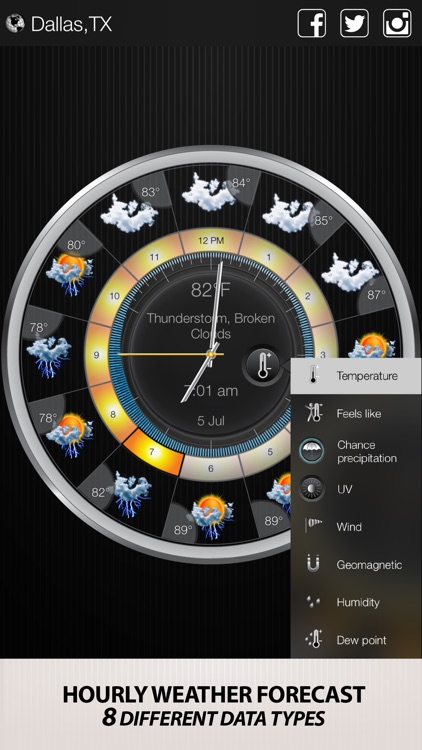 Weather Clock Widget-Local Hourly Weather Forecast