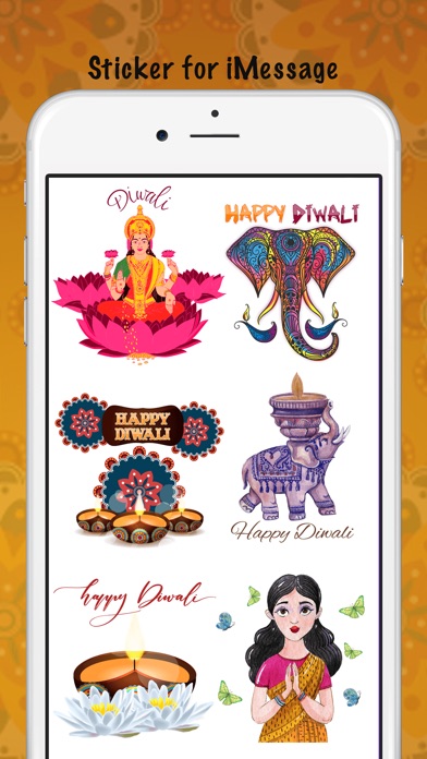 Elegant Diwali Wishes Stickers screenshot 2