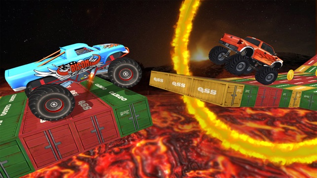 Monster Truck Stunts on Lava: Real Racing(圖2)-速報App