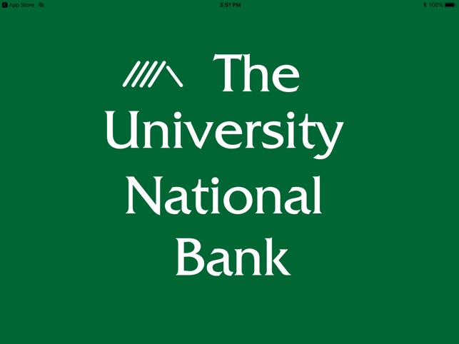 University Nat'l Bank Tablet