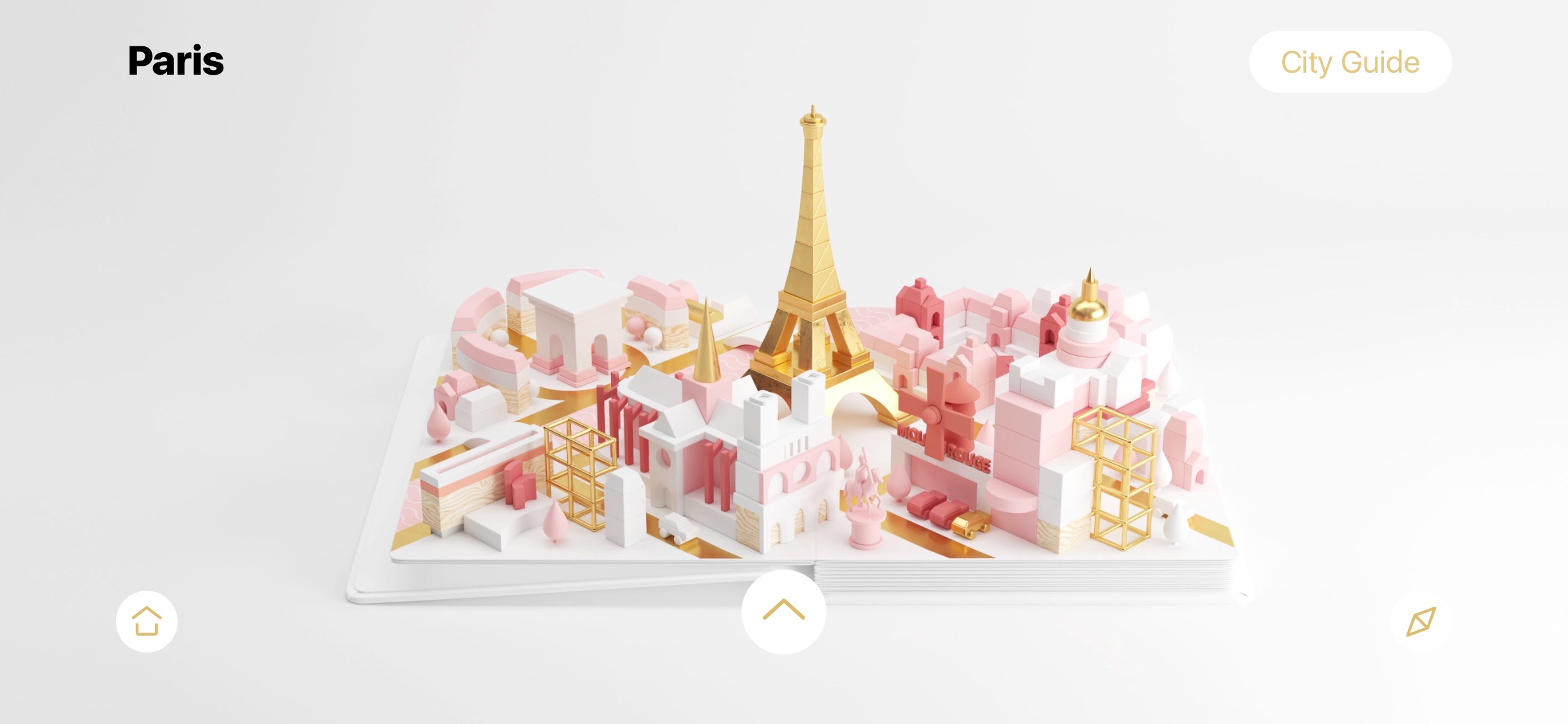 Screenshot do app AirPano City Book