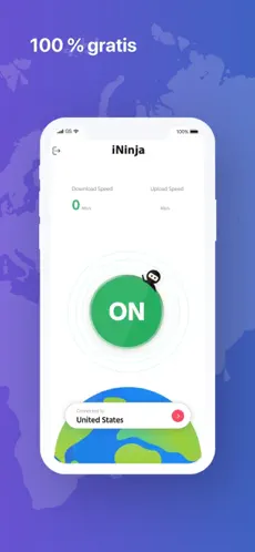 Captura 3 iNinja VPN rápida e ilimitada iphone