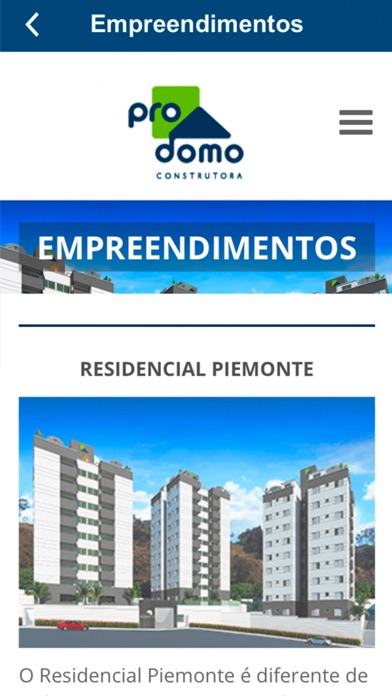 Pro Domo Construtora screenshot 2