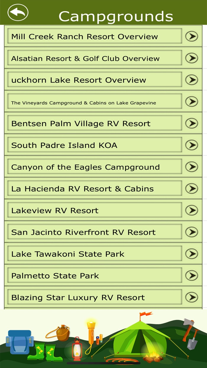 Texas Campgrounds  Trails