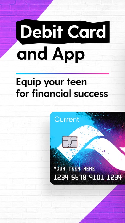 Current - debit card for teens screenshot-0