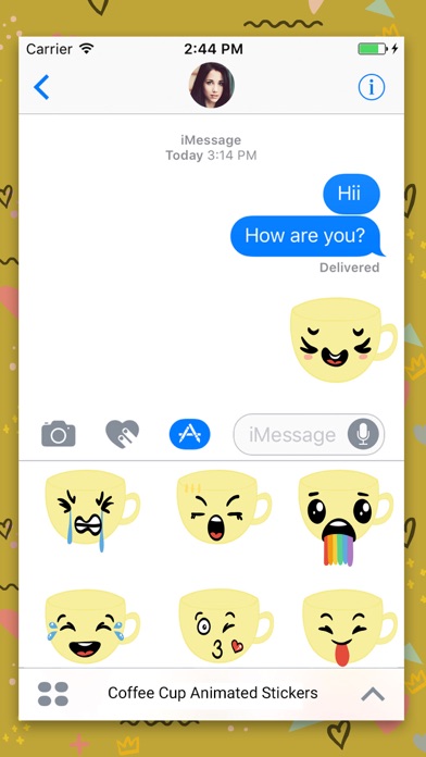 Coffee Cup : Animated Stickers screenshot 2