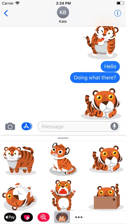 Cute Tiger Roar Stickers