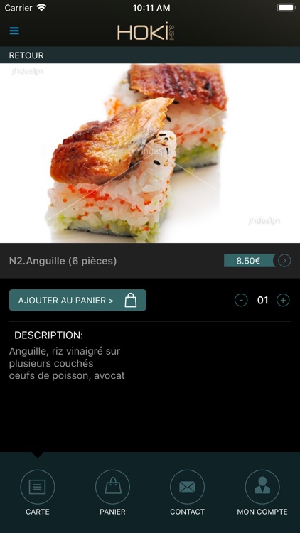 HOKI SUSHI Restaurant Japonais screenshot-3