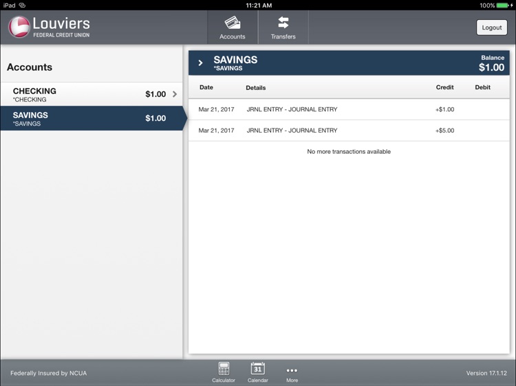 Louviers FCU for iPad