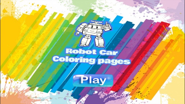 Robot car Police Coloring page(圖1)-速報App