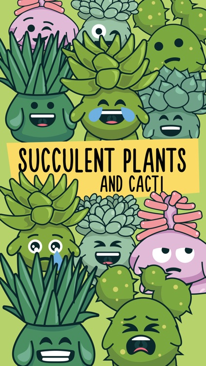 Succulent Plants and Cacti Emoji Stickers