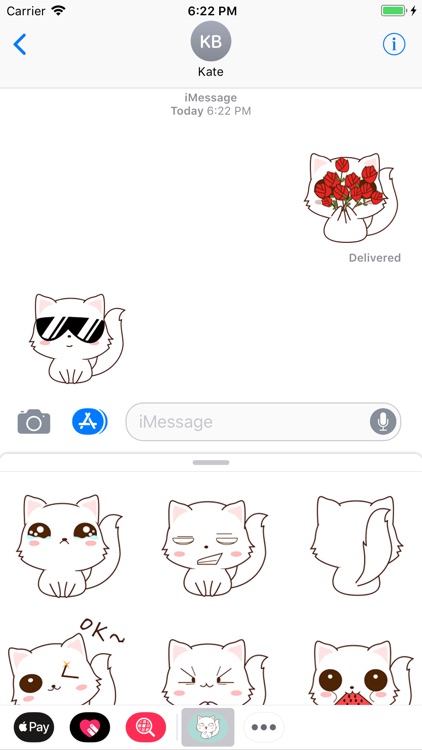 Funny Kitty Animated Stickers