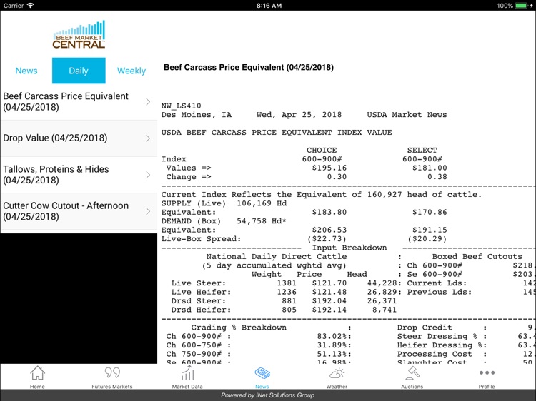 Beef Market Central for iPad screenshot-3