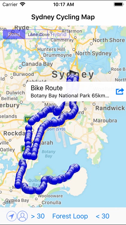 Sydney Cycling Map